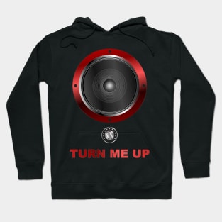 Turn Me Up - Bass Woofer + Volume Knob - Red Hoodie